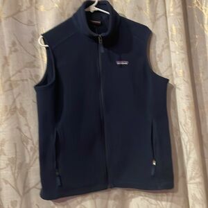 Patagonia women’s large blue synchilla vest